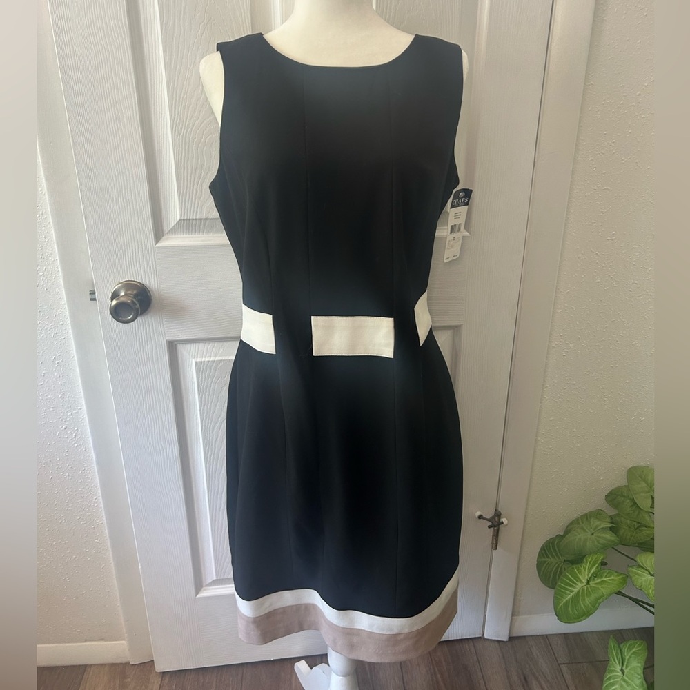 Chaps Black size 12 dress